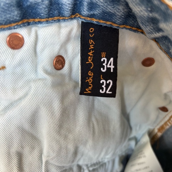 Nudie Jeans Breezy Britt Favorite Blues Size 34x32 - Picture 6 of 8